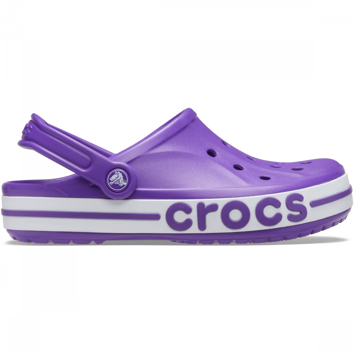 Saboti Crocs Bayaband Clog Mov - Neon Purple/White - imagine 9